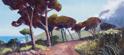 View from Pipe Track of Lions Head II | 2020 | Oil on Canvas | 42 x 76 cm